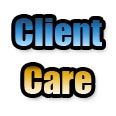 Words "client care" illustrating our motto as Phoenix Realtors
