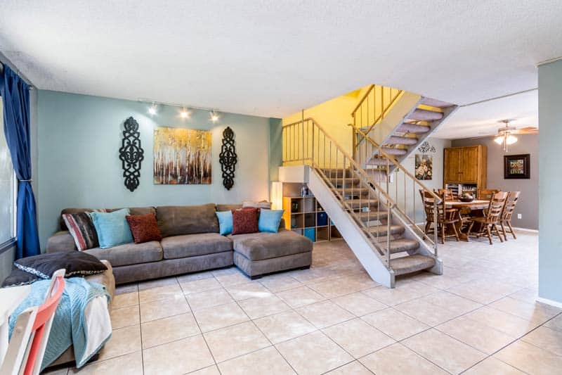 living room for Tempe townhome for sale